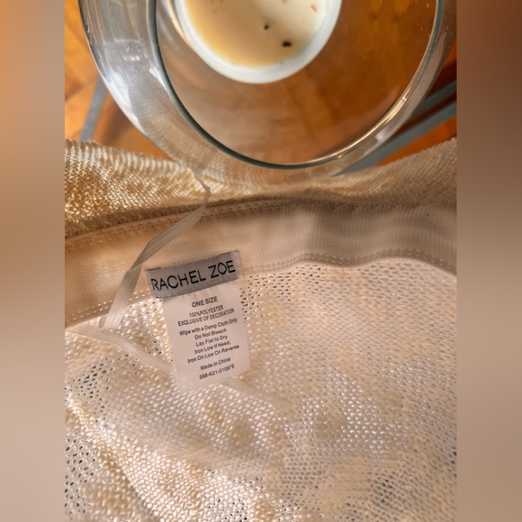 RACHEL ZOE COLLECTION Cream + Black Riviera Wide Brim Hat One Size - Picture 4 of 5